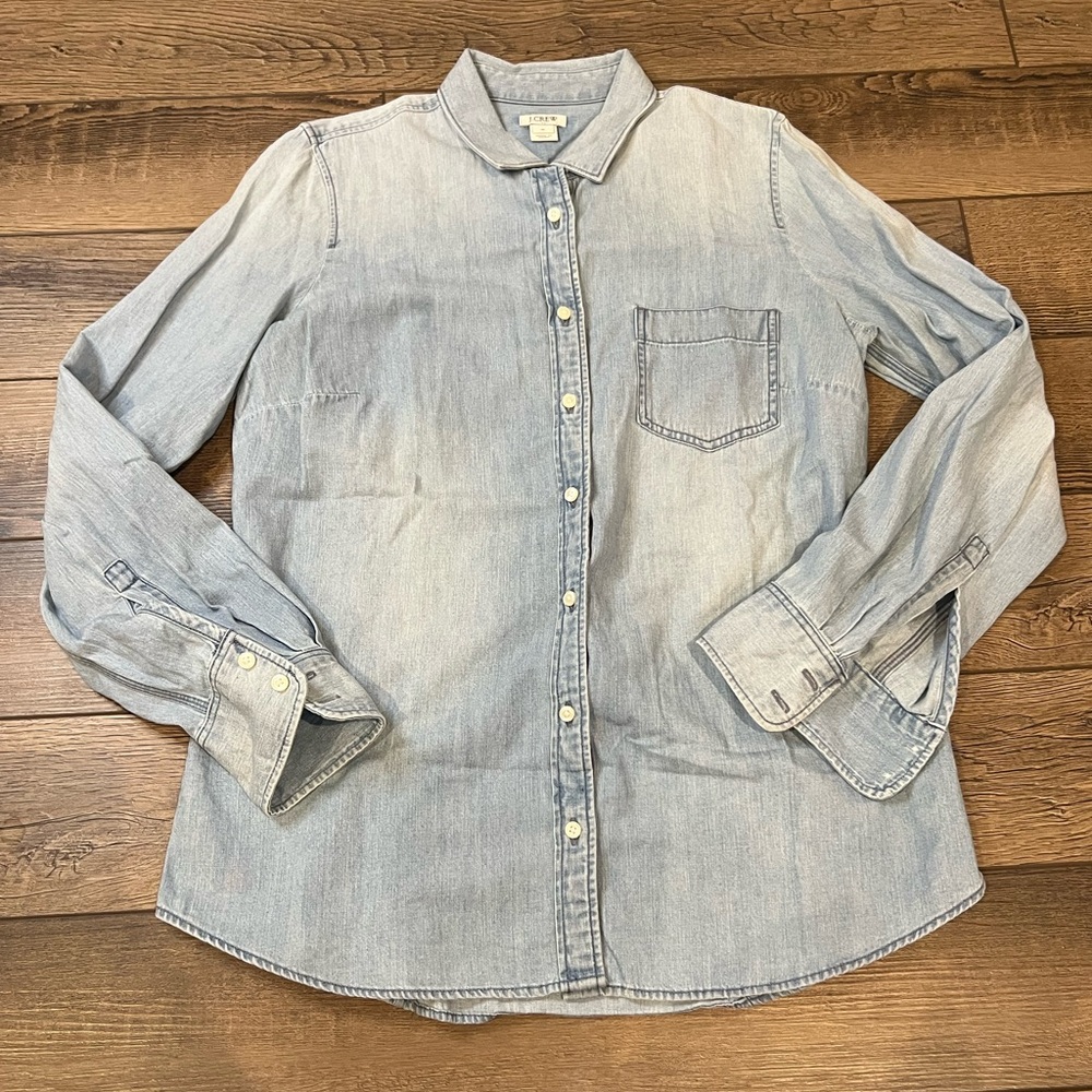 J. Crew Light Blue Denim Shirt